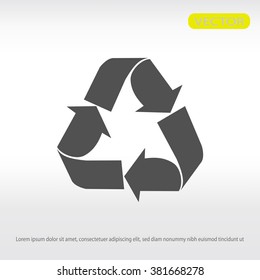 Recycle sign  icon