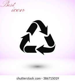 Recycle sign icon