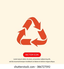 Recycle sign icon