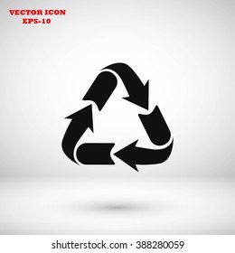Recycle sign icon