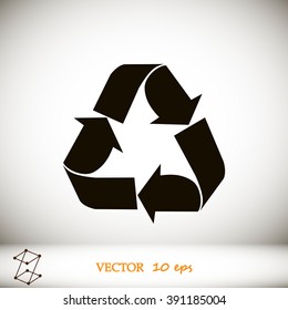 Recycle sign  icon