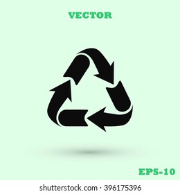 Recycle sign icon