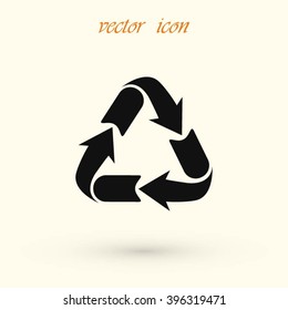 Recycle sign icon