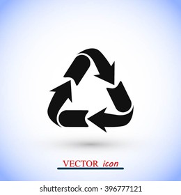 Recycle sign icon