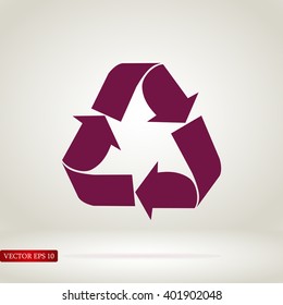 Recycle sign  icon