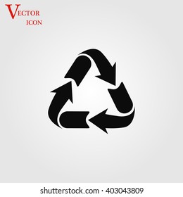 Recycle sign icon