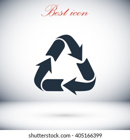 Recycle sign icon