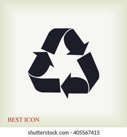 Recycle sign  icon