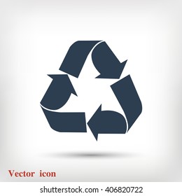 Recycle sign  icon