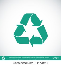 Recycle sign  icon