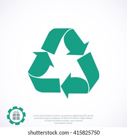 Recycle sign  icon