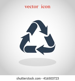 Recycle sign icon