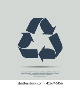 Recycle sign  icon