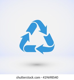 Recycle sign icon