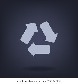 Recycle sign icon