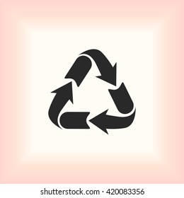 Recycle sign icon