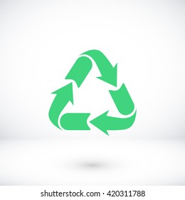 Recycle sign icon