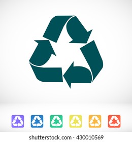 Recycle sign  icon