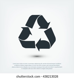 Recycle sign  icon