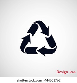Recycle sign icon
