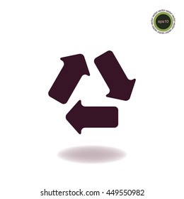 Recycle sign icon