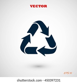 Recycle sign icon