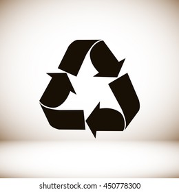 Recycle sign  icon