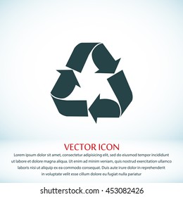 Recycle sign  icon