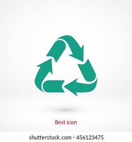 Recycle sign icon