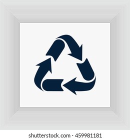 Recycle sign icon