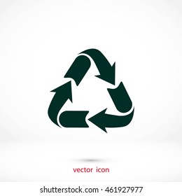 Recycle sign icon