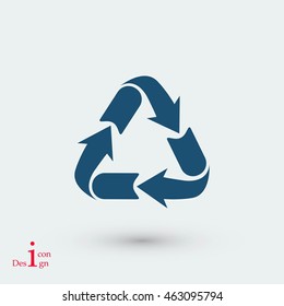 Recycle sign icon