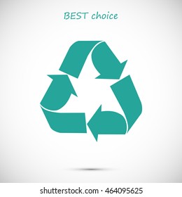 Recycle sign  icon