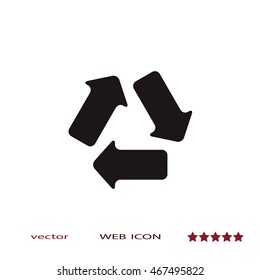 Recycle sign icon
