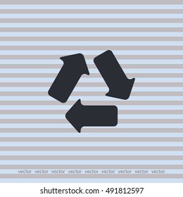 Recycle sign icon