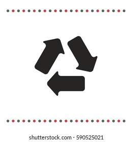 Recycle sign icon