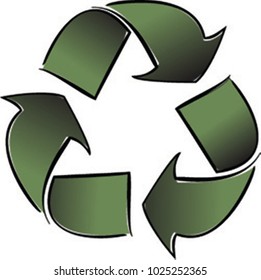 Recycle Sign Illustration