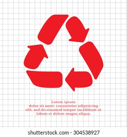 Recycle sign isolated