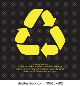 Recycle sign isolated