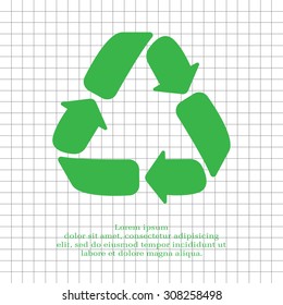 Recycle sign isolated