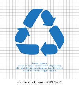 Recycle sign isolated