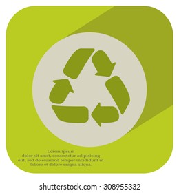 Recycle sign isolated