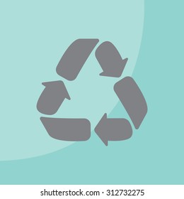 Recycle sign isolated