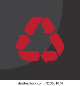 Recycle sign isolated
