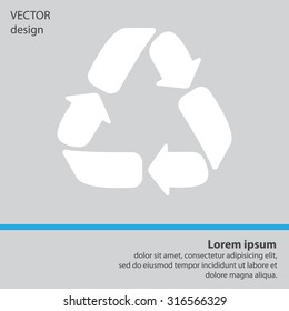 Recycle sign isolated