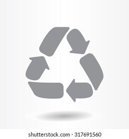 Recycle sign isolated