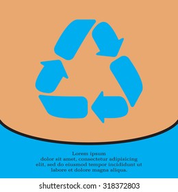 Recycle sign isolated