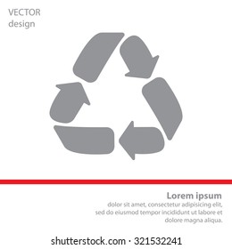 Recycle sign isolated