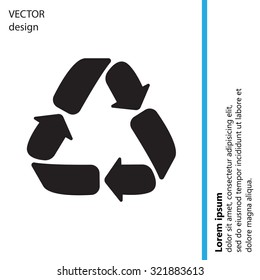 Recycle sign isolated