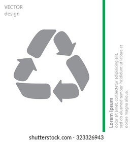 Recycle sign isolated